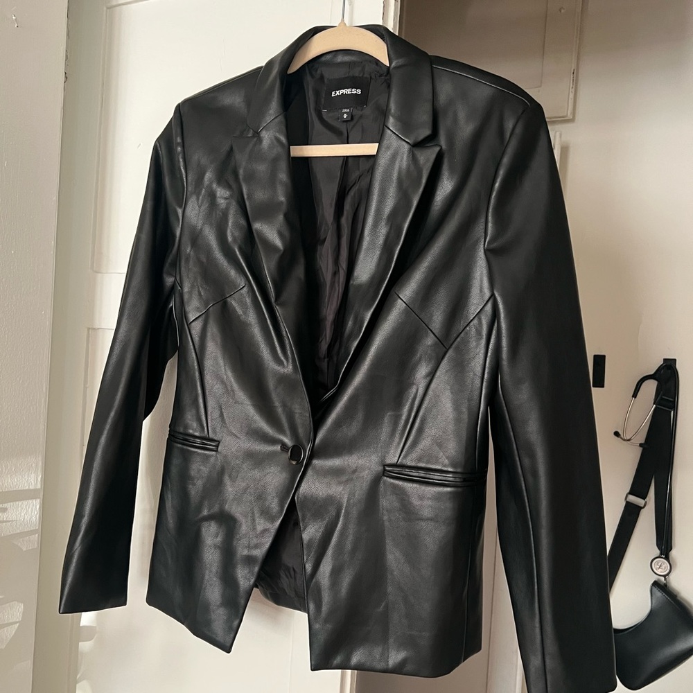 Express vegan leather jacket